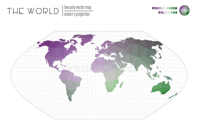 Triangular mesh of the world. royalty free illustration