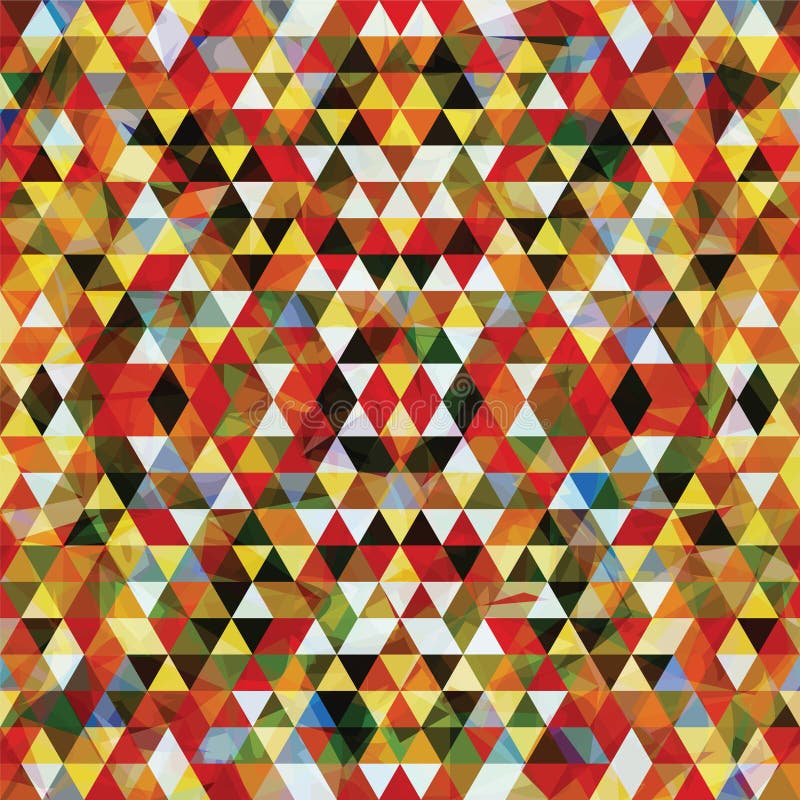 Triangulära mosaiska färgrika BackgroundÂŒ royaltyfri illustrationer Triangulära mosaiska färgrika BackgroundÂŒ royaltyfri illustrationer