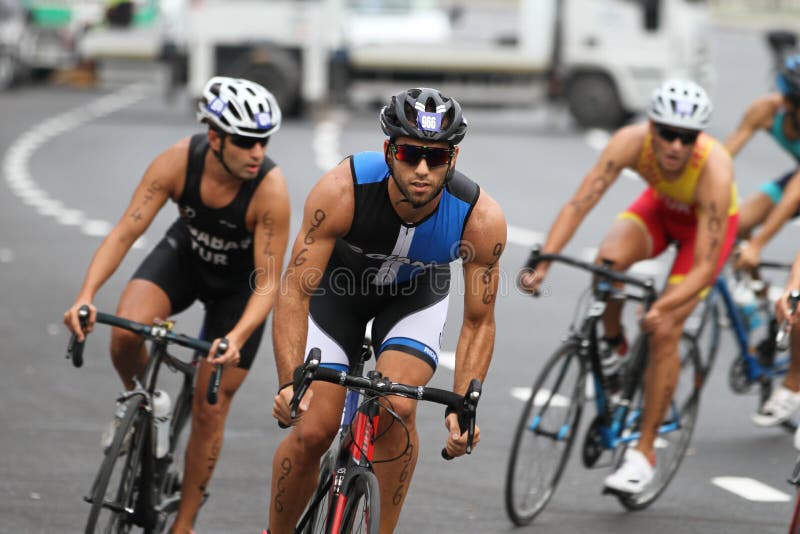 Triathlon 2016 de Estambul foto de archivo Triathlon 2016 de Estambul foto de archivo