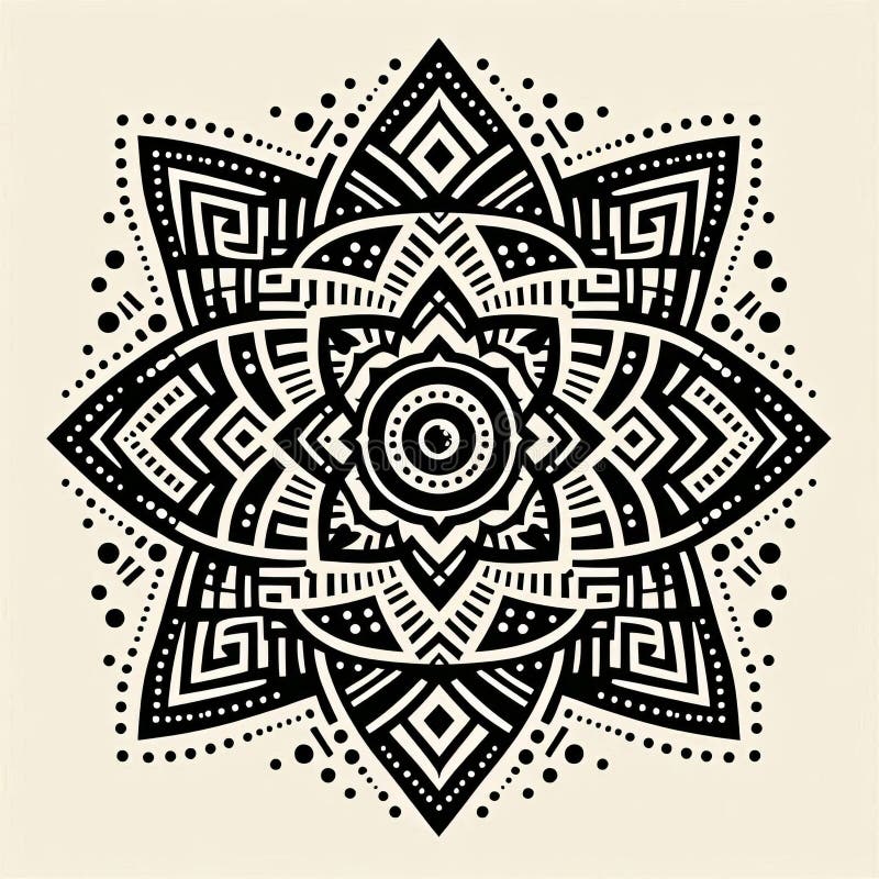 Tribal Art Inspired by tribal patterns with bold simple shapes a