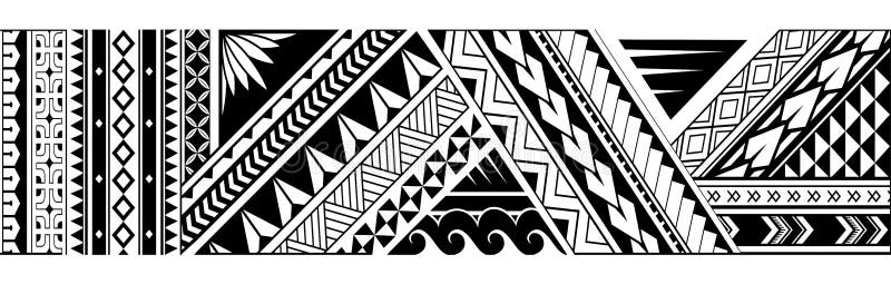 Tribal tattoo sleeve stock vector. Illustration of black - 144943018