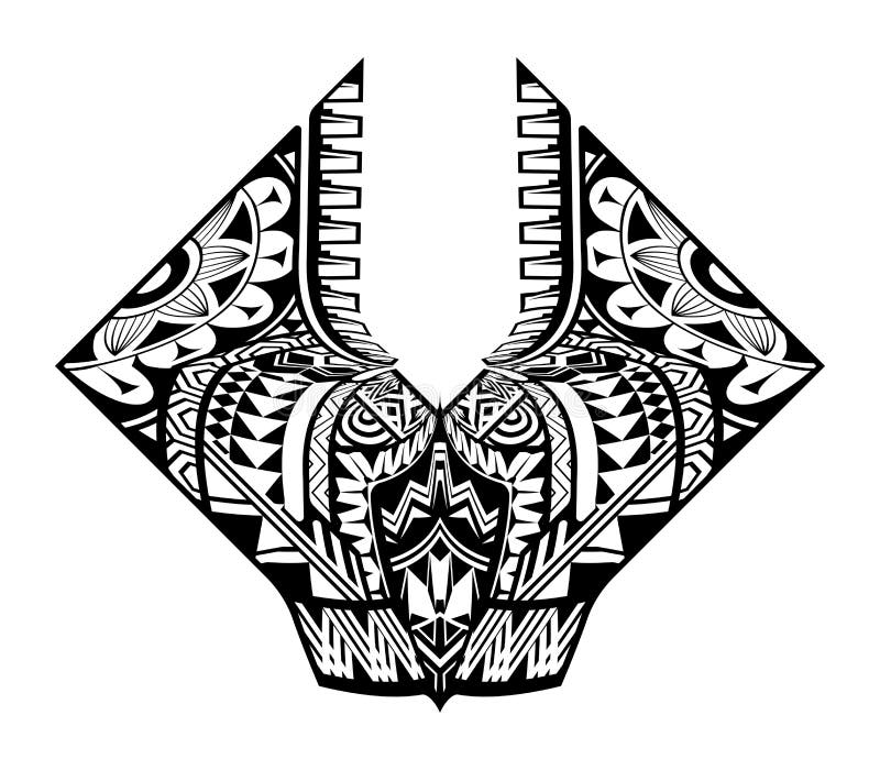 10 Pics Of A Polynesian Chest Tattoos Illustrations RoyaltyFree Vector  Graphics  Clip Art  iStock