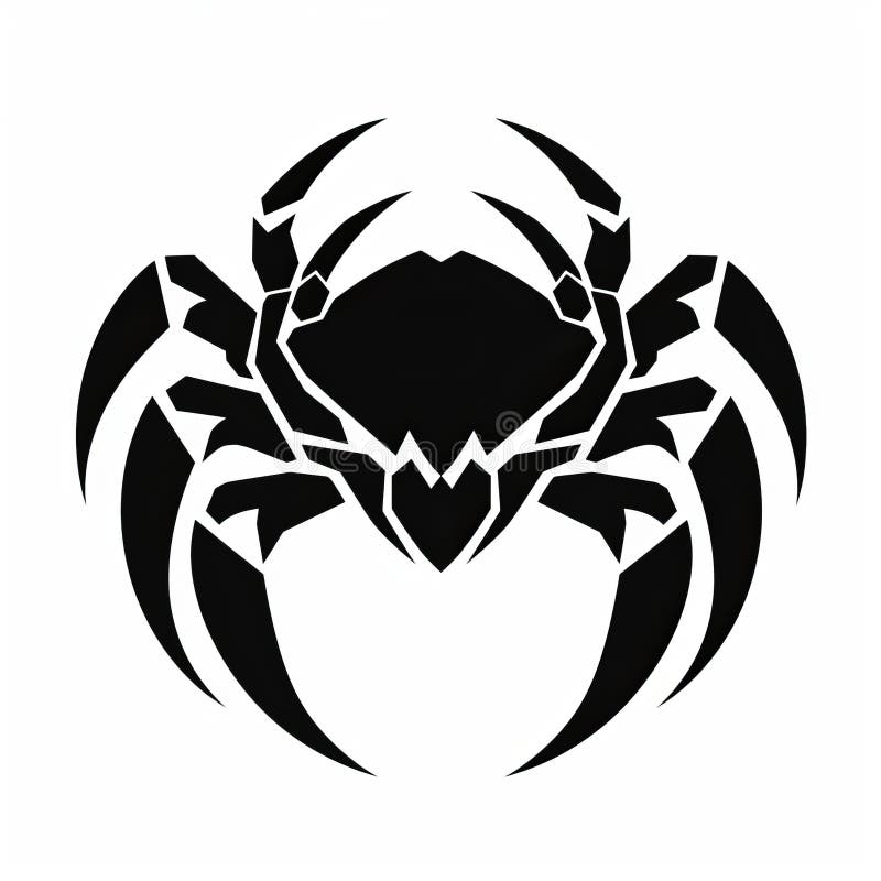 Premium Vector | Aesthetic floral crab tattoo design