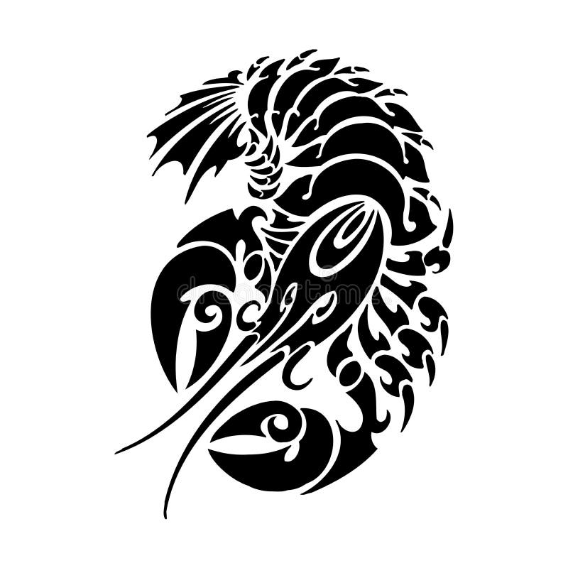 Download Tribal Sea Monster SVG Digital Download - Tribal, Tattoo ...