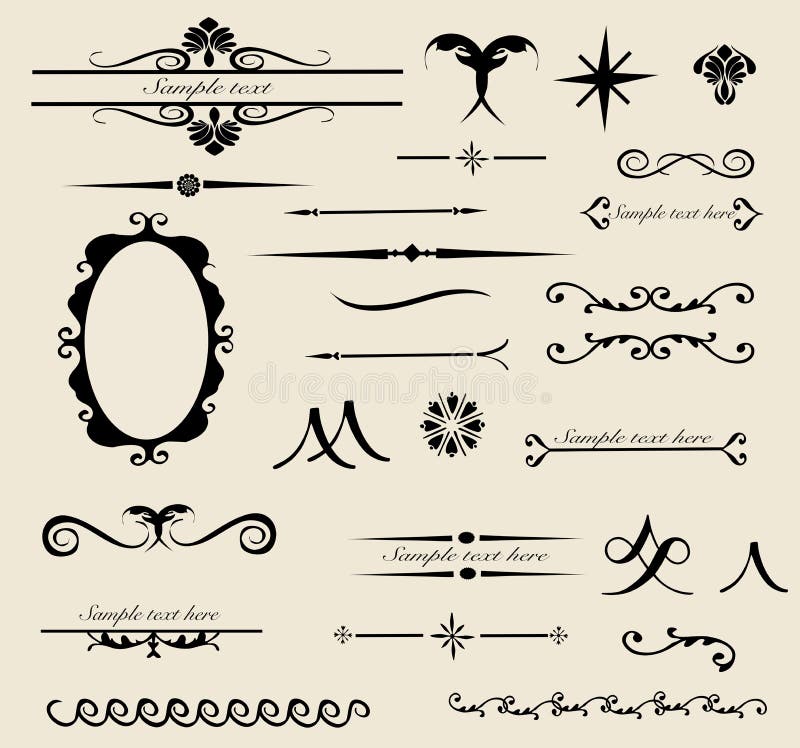 Tribal design set vector illustration Tribal design set vector illustration