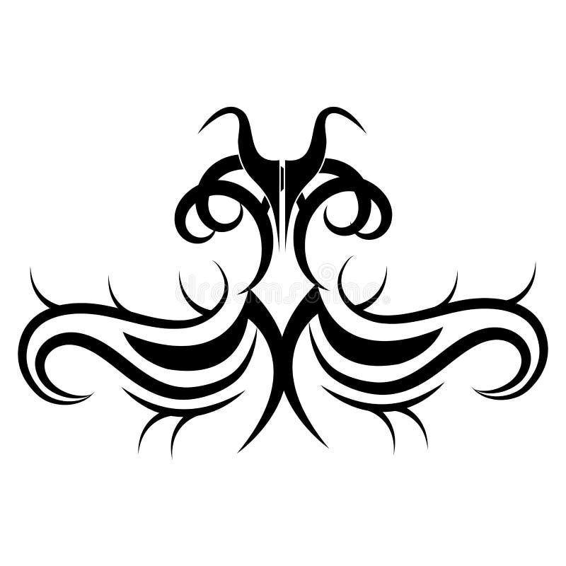 Tribal ethnic tattoo icon stock vector. Illustration of gothic - 81613078