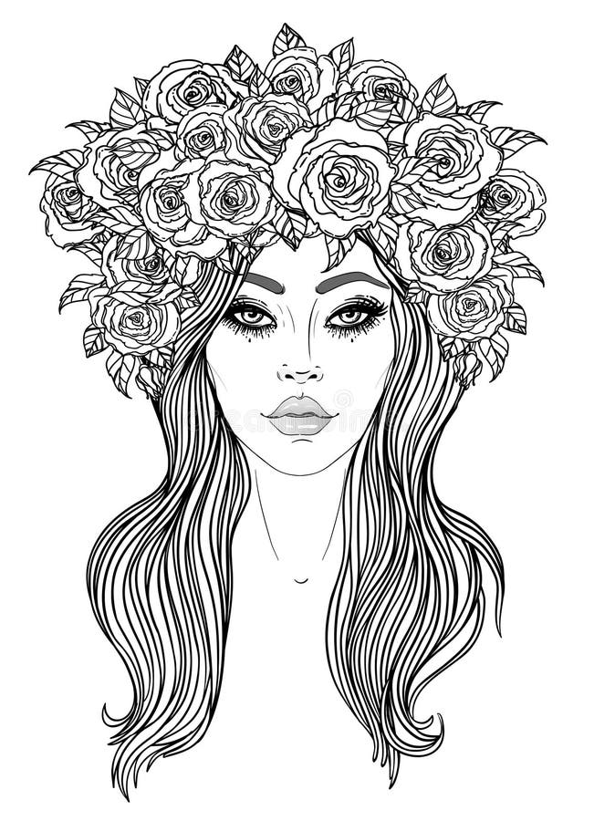 Tribal Fusion Boho Diva Beautiful Stock Illustrations – 135 Tribal ...