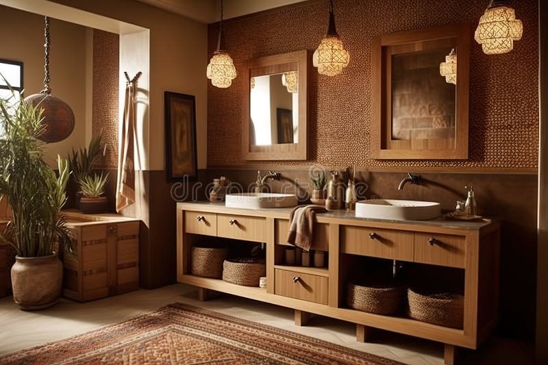 Tribal Inspired Bathroom Design a Bathroom with a Tribal Inspired