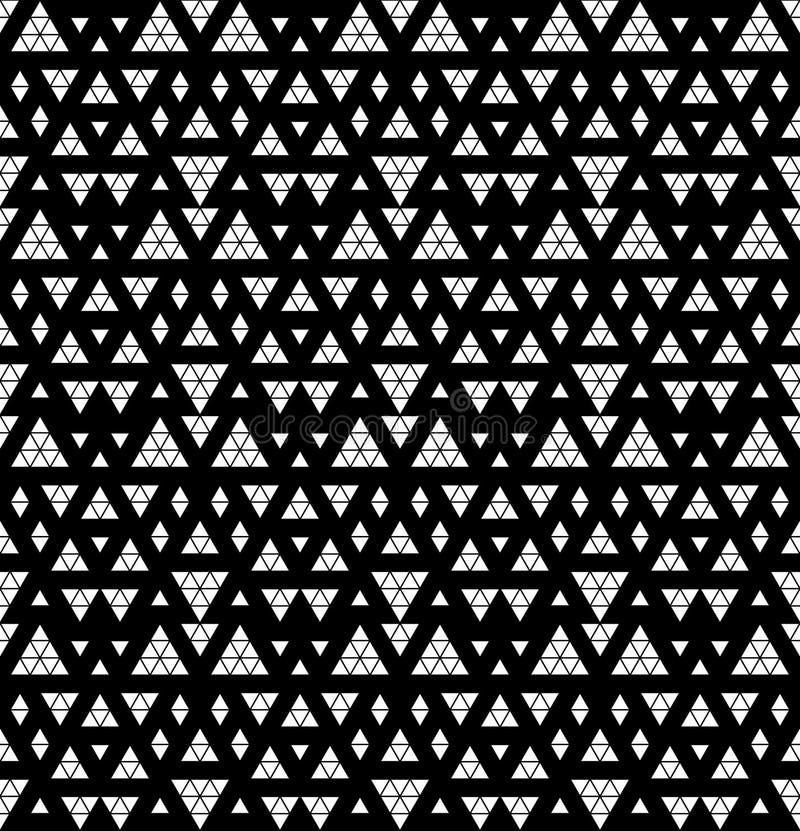 Seamless black and white geometric lace Royalty Free Vector