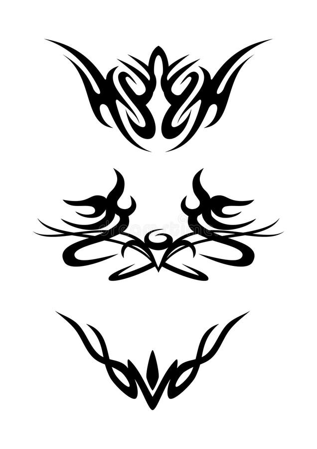 Tribal ornamental design elements