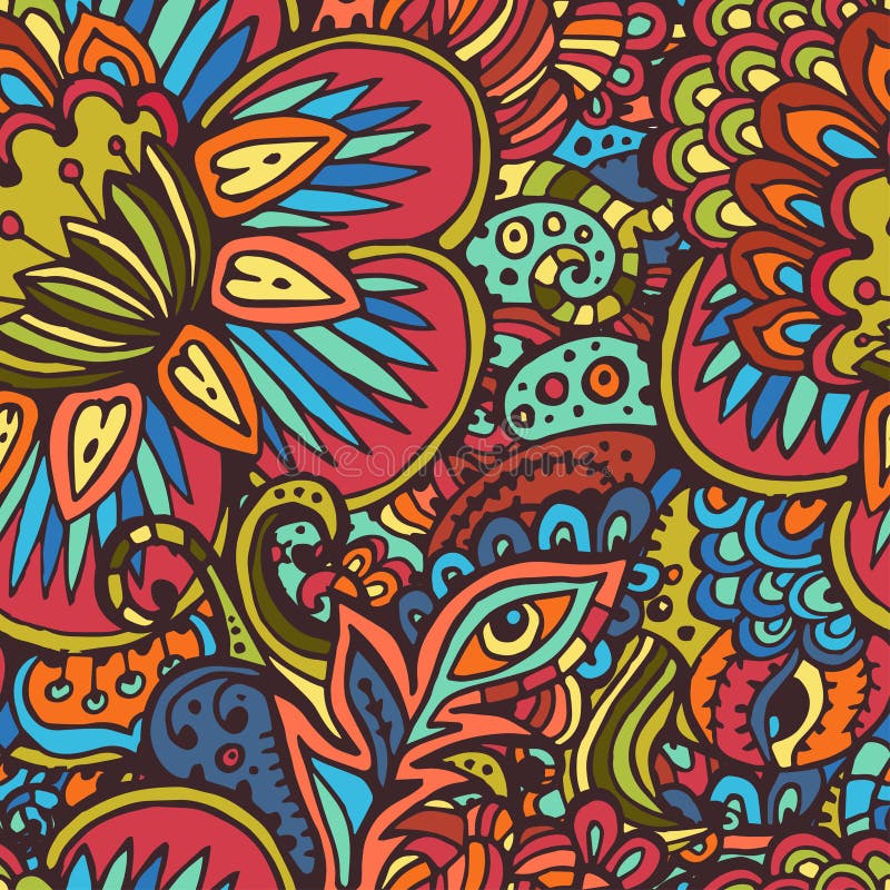 Tribal seamless pattern