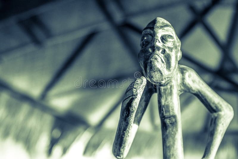 Tribal style wooden statuette royalty free stock image Tribal style wooden statuette royalty free stock image
