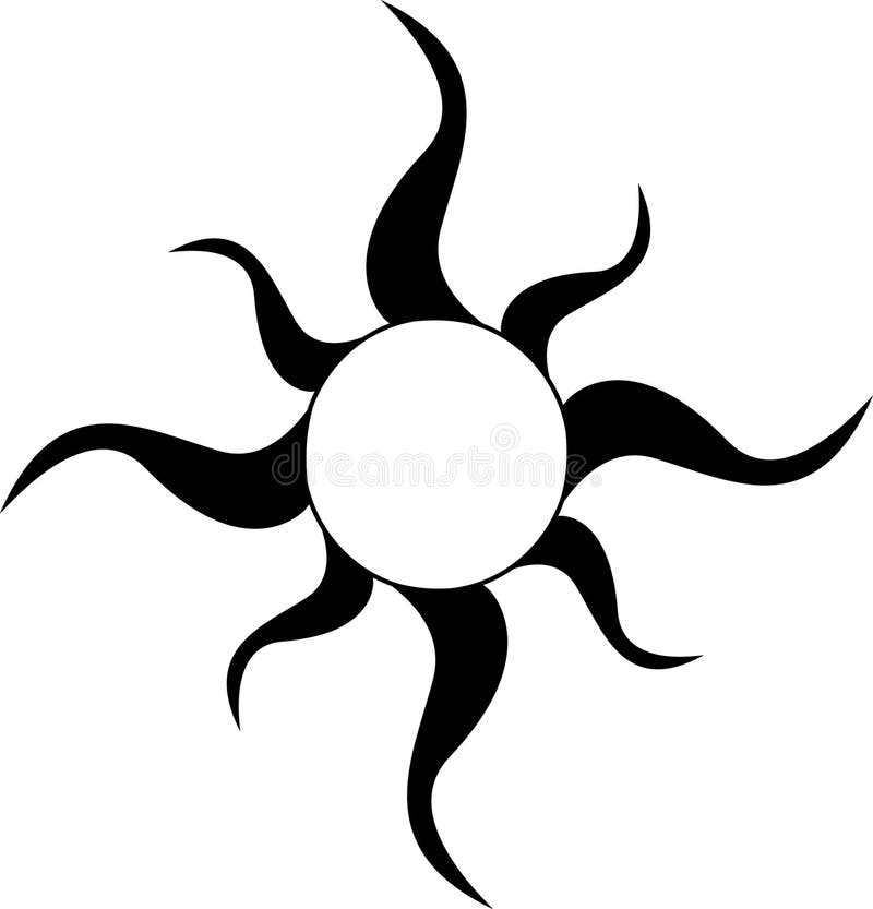 Chumash Indian tribal sun tattoo design — LuckyFish, Inc. and Tattoo Santa  Barbara