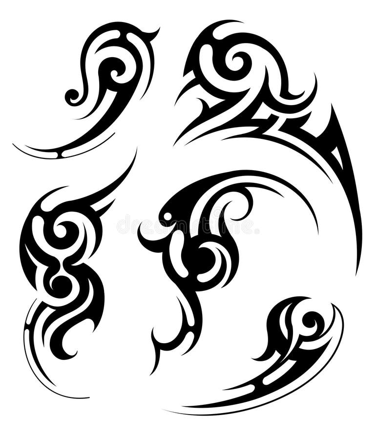 Simple Tribal Tattoo Elements Vector Images (over 3,700)