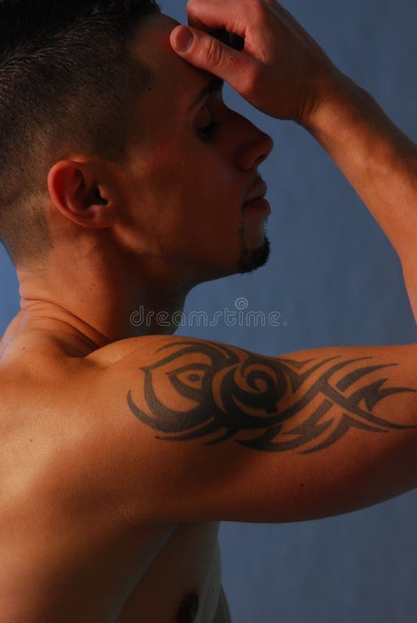 Tribal tattoo stock photo. Image of though, thug, latino - 3642754