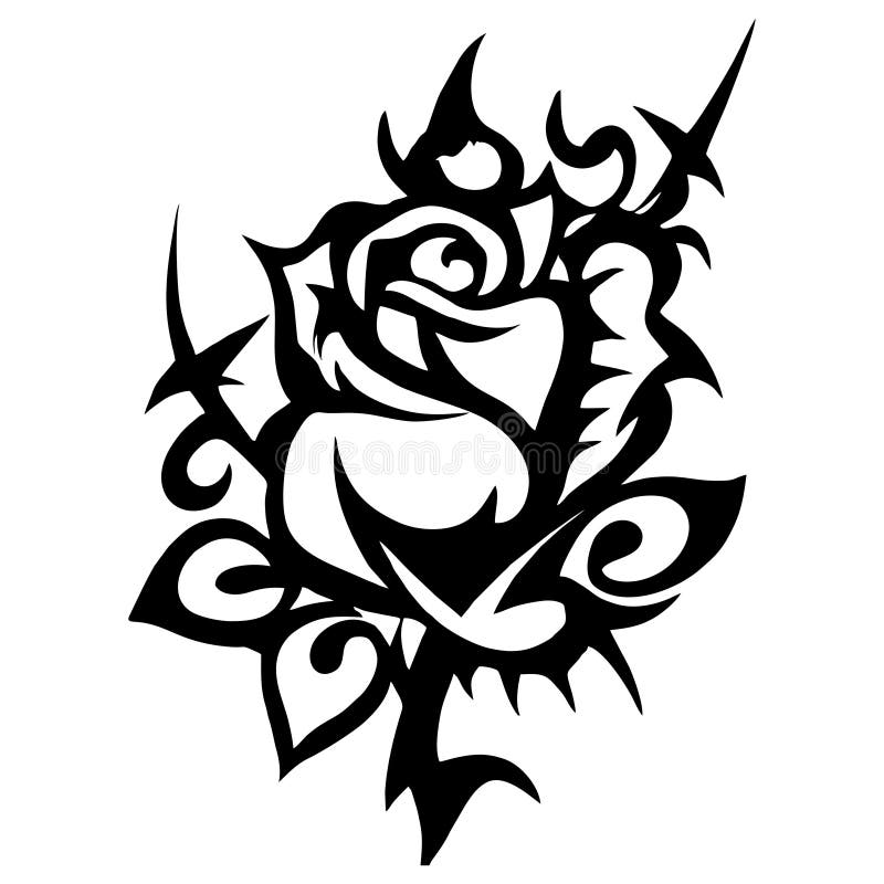 Tribal Rose Tattoo Design  Circle HD Png Download  5000x4746465417   PngFind