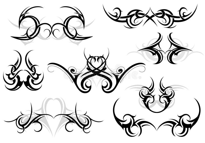 Tribal tattoo set stock vector. Illustration of hand - 41217799 Tribal tattoo set stock vector. Illustration of hand - 41217799