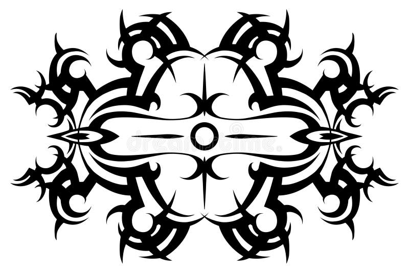 Tribal Tattoo Stencil Design