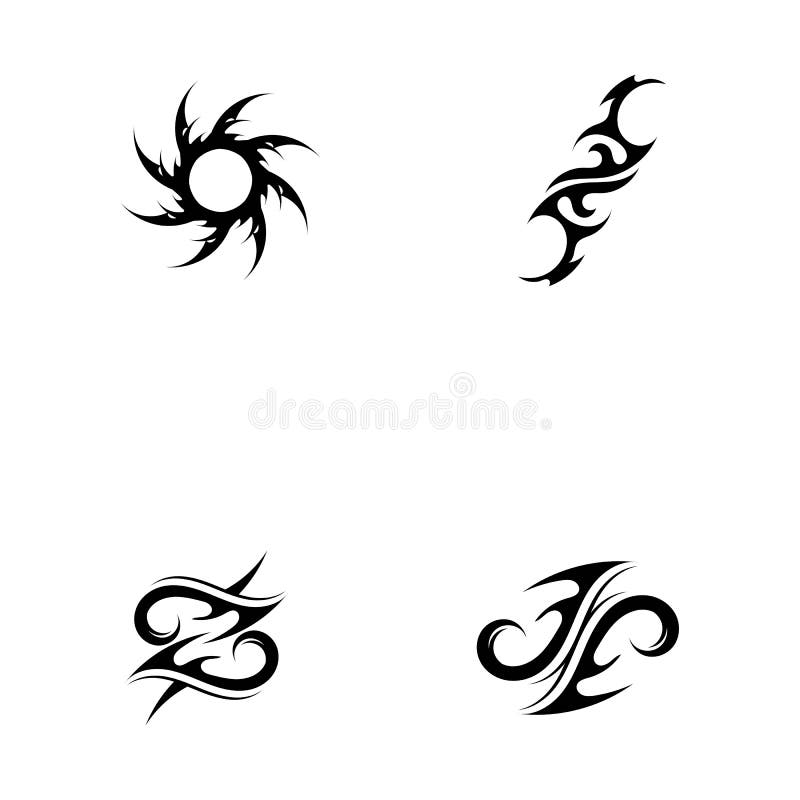 Tribal Tattoos. Art Tribal Tattoo Stock Vector - Illustration of ...