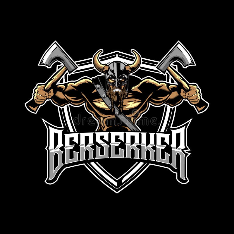 Modelo vetorial de tribo Berserker ou Viking ilustração do vetor