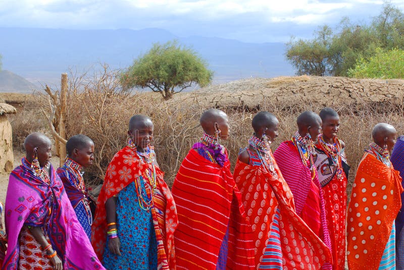 Tribo Masai foto de stock royalty free