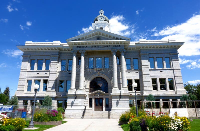 Tribunal du comté de Missoula - Montana images stock Tribunal du comté de Missoula - Montana images stock