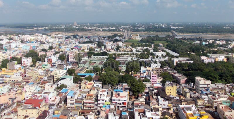 Trichy is a colorful little town in South India royalty free stock images