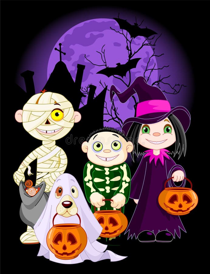 Halloween/eps stock vector. Illustration of frighten, night - 611078