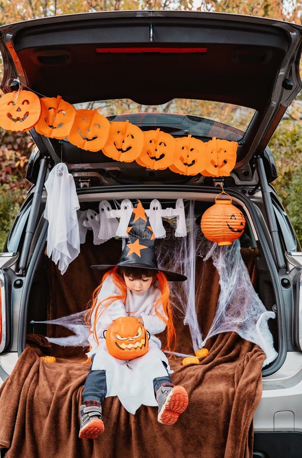 Trick or Trunk. Trunk or Treat Stock Photo - Image of auto, cute: 199211164