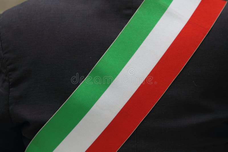 tricolor диапазон итальянского мэра стоковая фотография tricolor диапазон итальянского мэра стоковая фотография