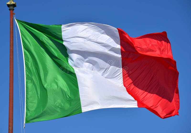 Tricolore, Italian National Flag Stock Image - Image of state, national ...