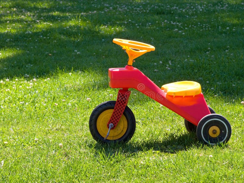 Tricycle on the grass