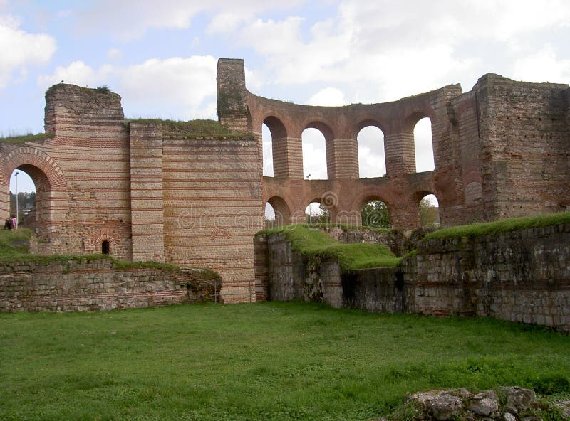 Roman Bath Ruins; Trier Germany Stock Image Image of trier, germany