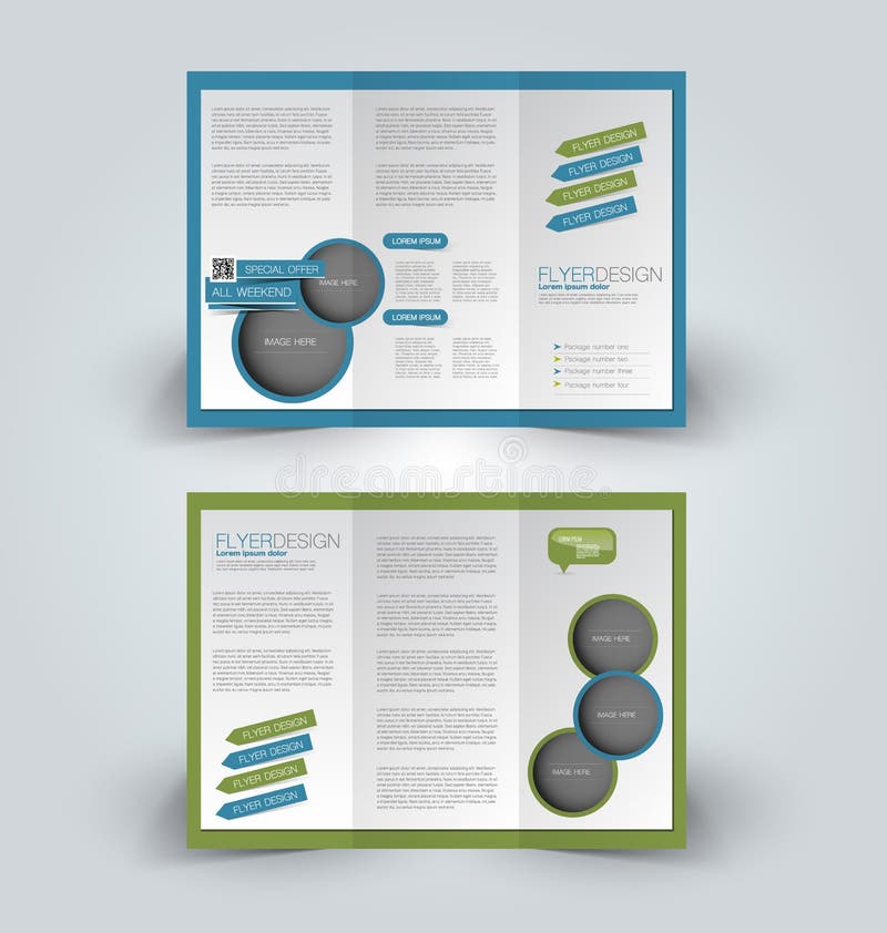 Trifold biznesowy broszurki ulotki szablon ilustracja wektor Trifold biznesowy broszurki ulotki szablon ilustracja wektor