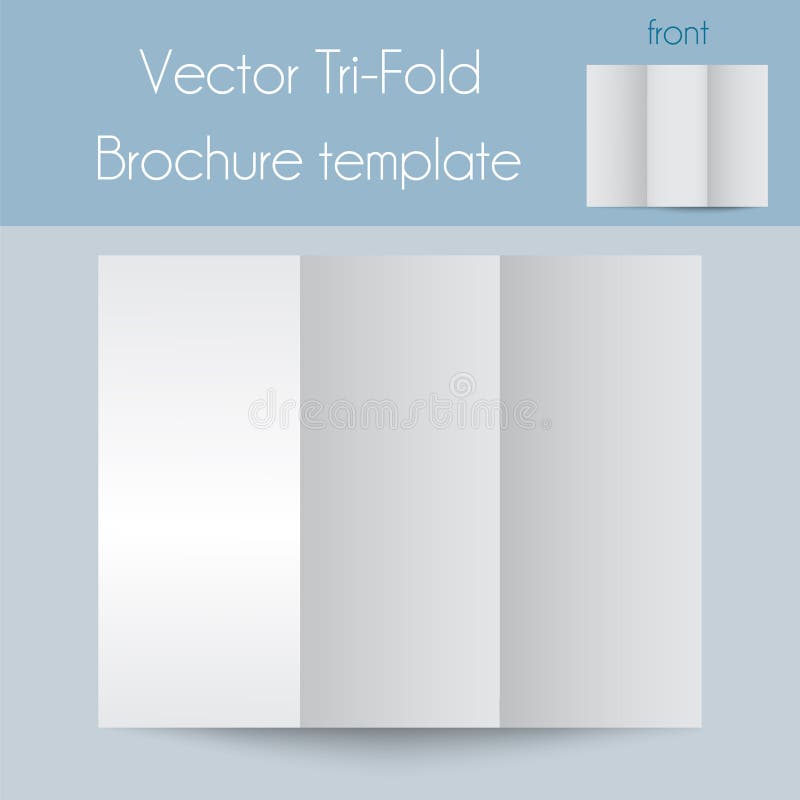 Trifold&Spa Brochure&Mock 库存例证