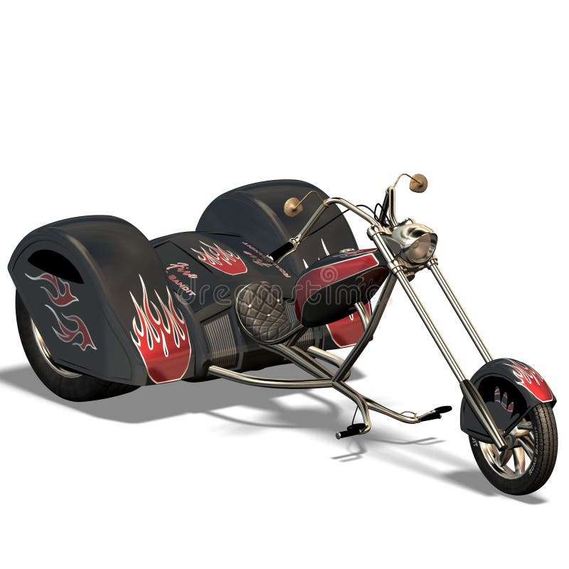 Trike Motorcycle Stock Illustrations 104 Trike Motorcycle Stock