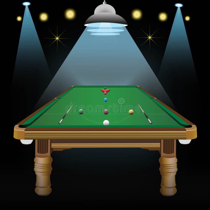 Trilha De Snooker Court Billiards Ilustração Stock - Ilustração de azul,  sinuca: 191059462