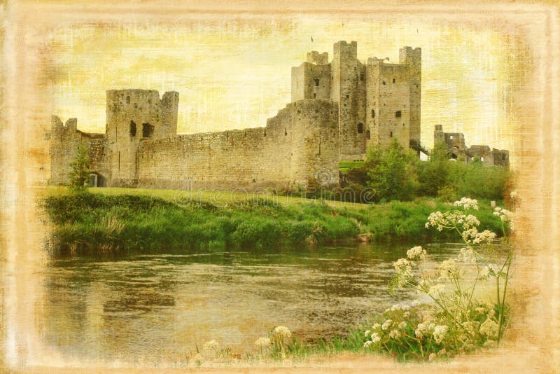 Trim castle. Trim . Ireland royalty free stock images Trim castle. Trim . Ireland royalty free stock images