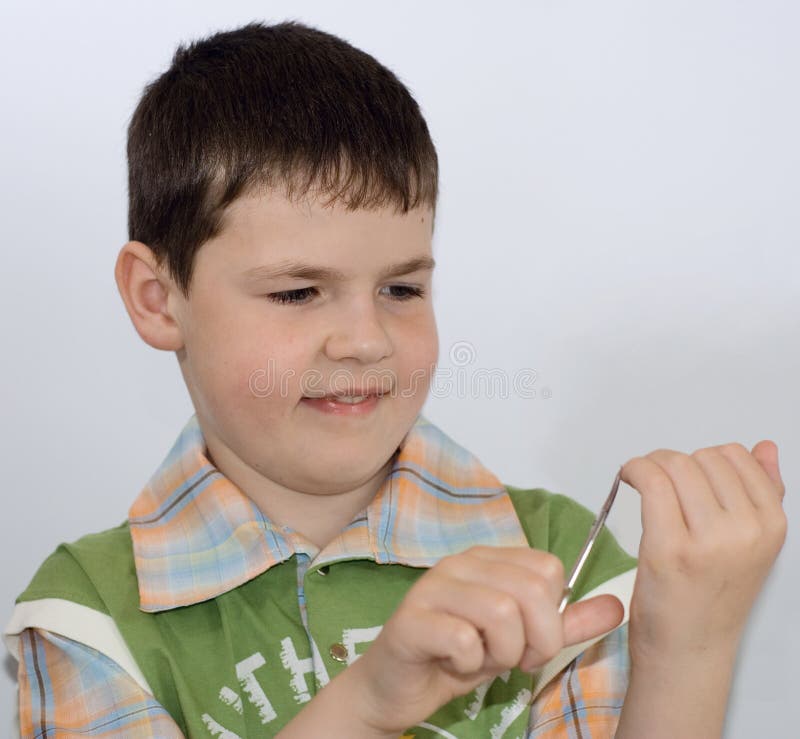 Trim nails stock image. Image of child, emotion, nails ...