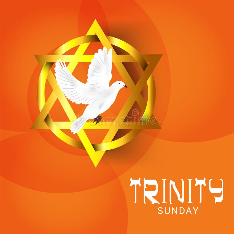 Trinity Sunday. stock illustration