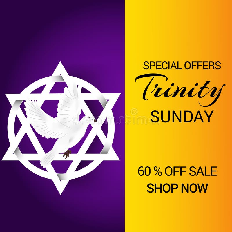 Trinity Sunday. vector illustration