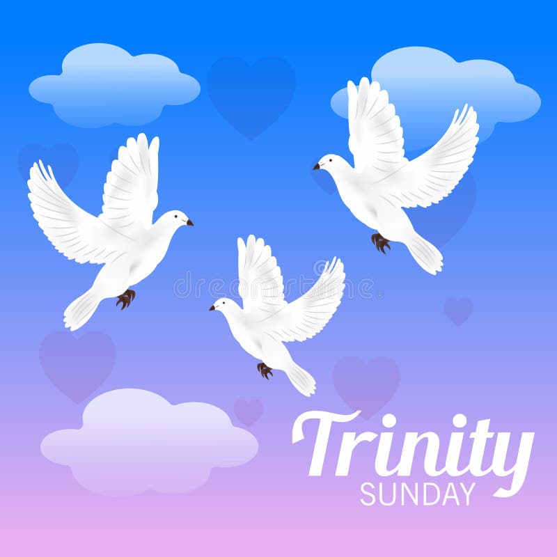 Trinity Sunday. stock illustration
