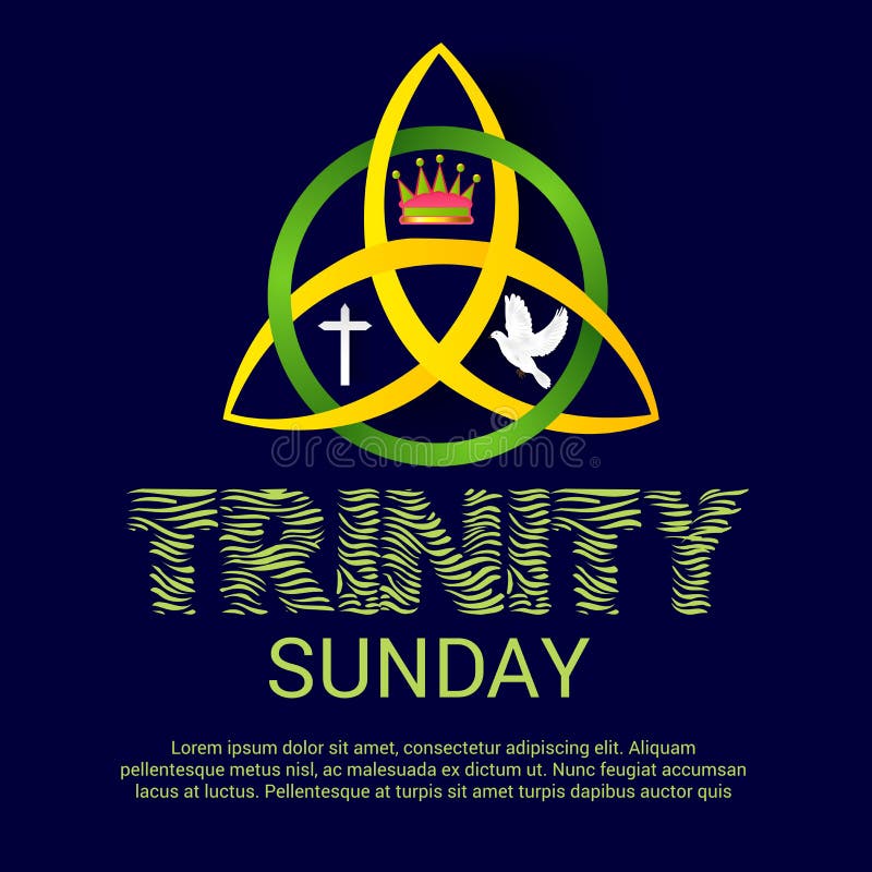 Trinity Sunday. vector illustration