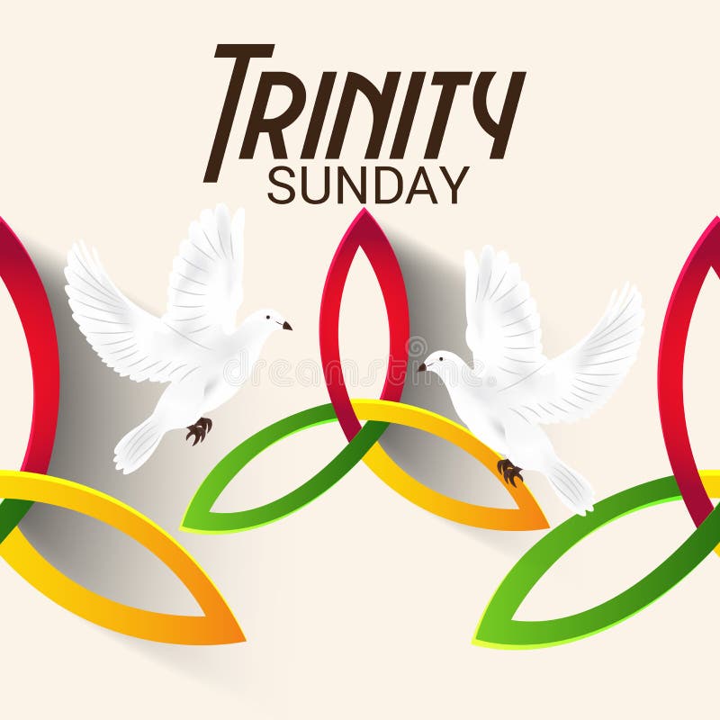 Trinity Sunday. stock illustration
