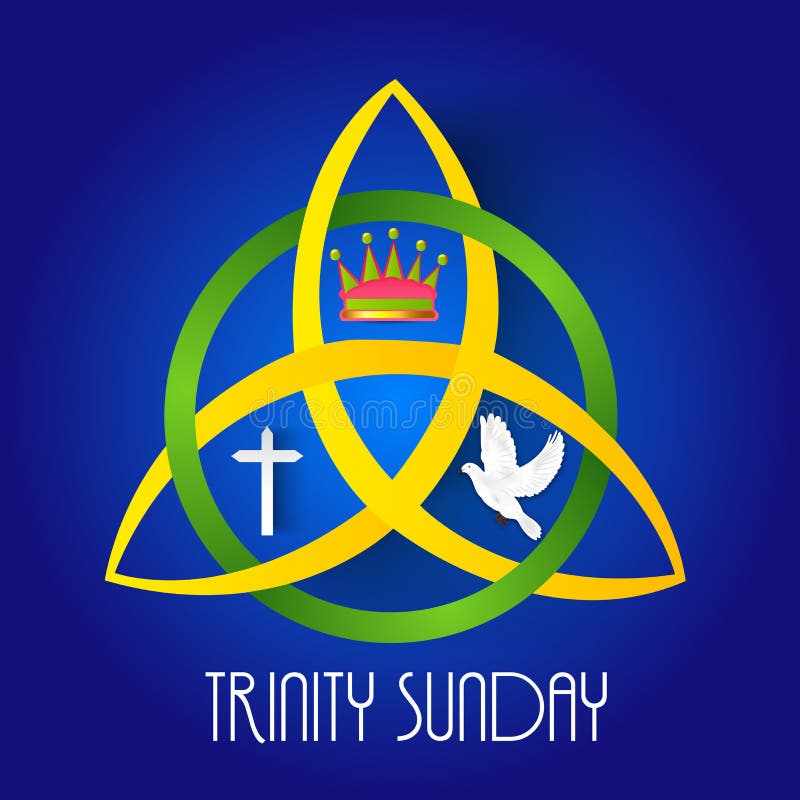 Trinity Sunday. stock illustration. Illustration of sign