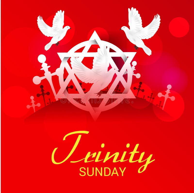 Trinity Sunday. stock illustration