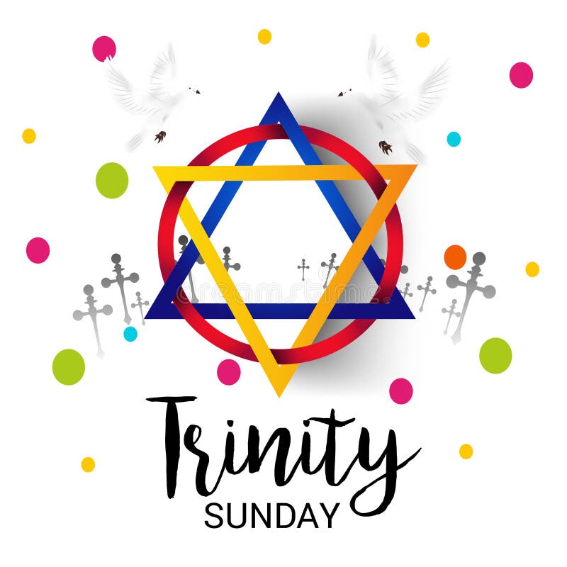 Trinity Sunday. stock illustration