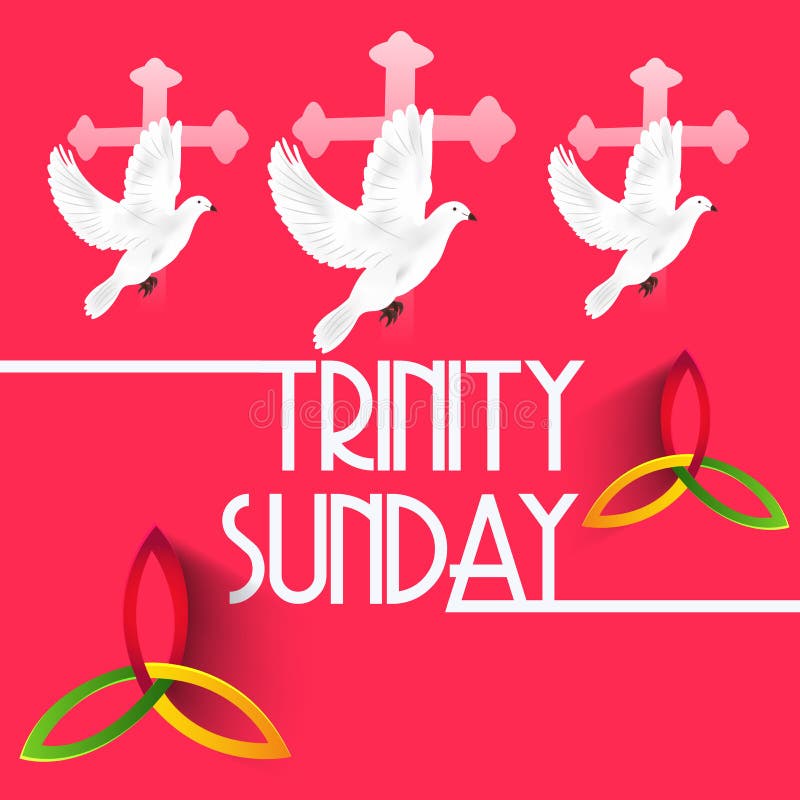 Trinity Sunday. royalty free illustration