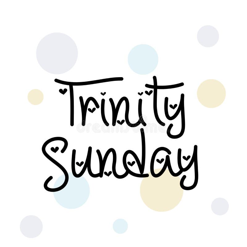Trinity Sunday. vector illustration