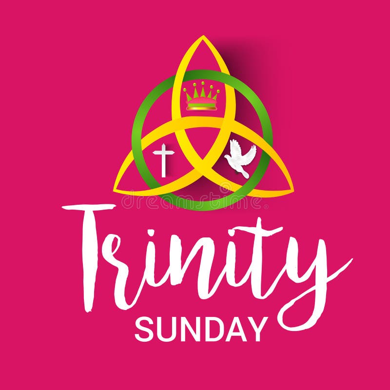 Trinity Sunday. vector illustration